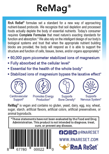 ReMag - The Magnesium Miracle | Pico-ionisch vloeibaar magnesium van dr. Dean - 480 ml