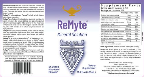 ReMyte - Minerale oplossing | Dr Dean's Pico-ion Multiminerale Oplossing - 480ml