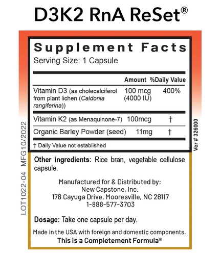 D3K2 ReSet - Vitamine D met vitamine K - Capsules